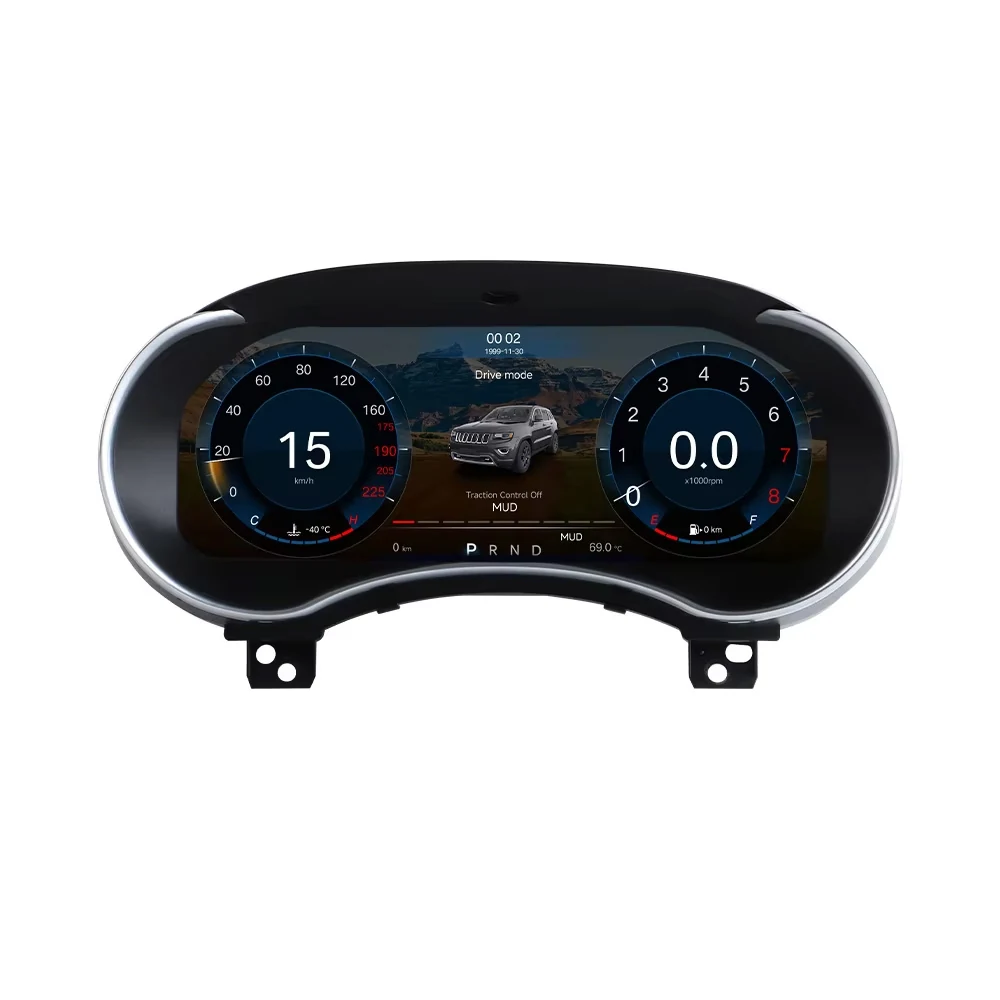 Jeep Grand Cherokee digital instrument cluster front product view Jeep Grand Cherokee digital instrument cluster front product view