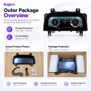 Land Rover Discovery 4 digital instrument cluster packaging