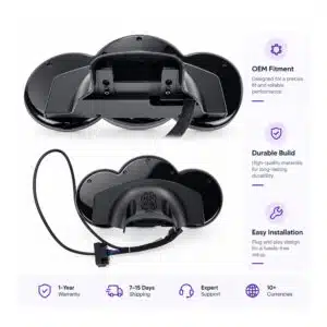 MINI Cooper F55 F56 F57 HUD compatible digital cluster rear view