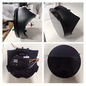 Rear housing and mounting bracket for MINI round Android screen