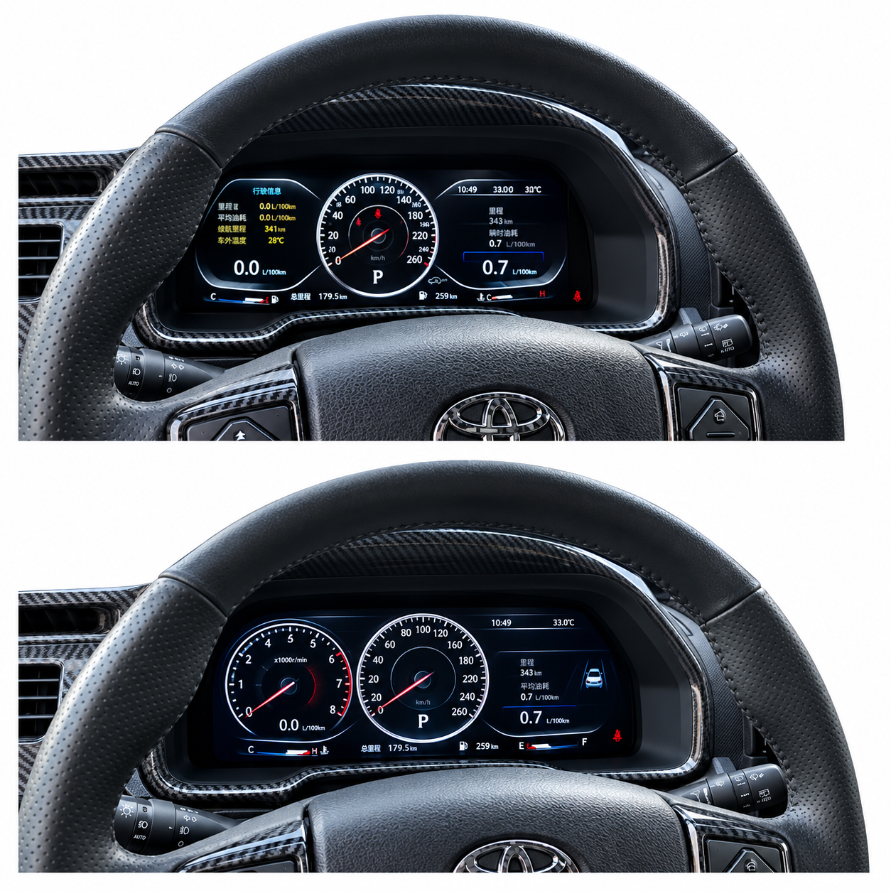 Toyota 4Runner Digital Instrument Cluster installed in a 5th Gen Toyota 4Runner