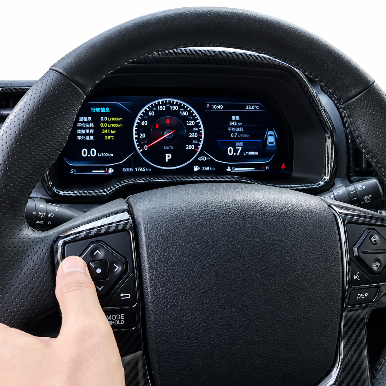 Toyota 4Runner Digital Dashboard real vehicle installation