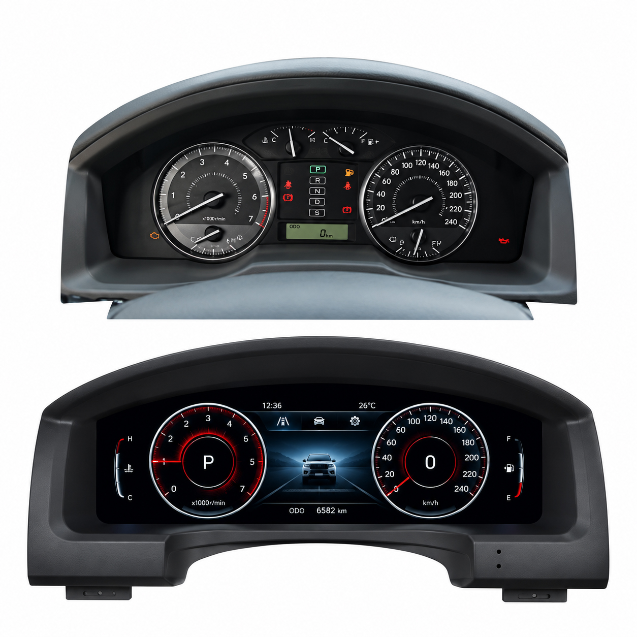 Toyota 4Runner Digital Instrument Cluster front hardware for 2010-2022 models