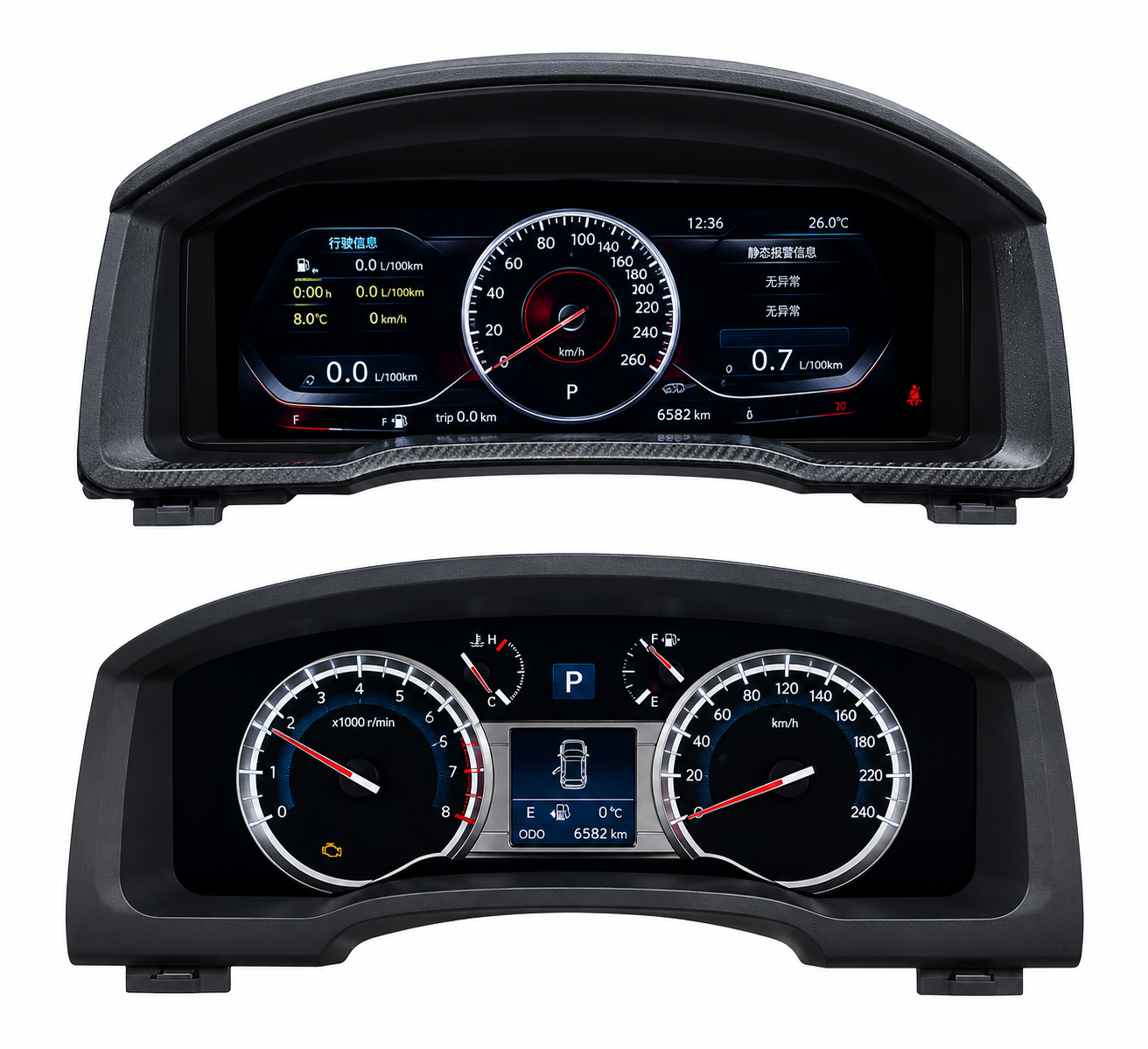 Toyota 4Runner Digital Instrument Cluster vehicle information screen