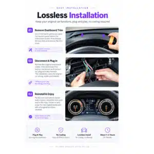 Toyota Hilux Fortuner digital cluster lossless installation steps