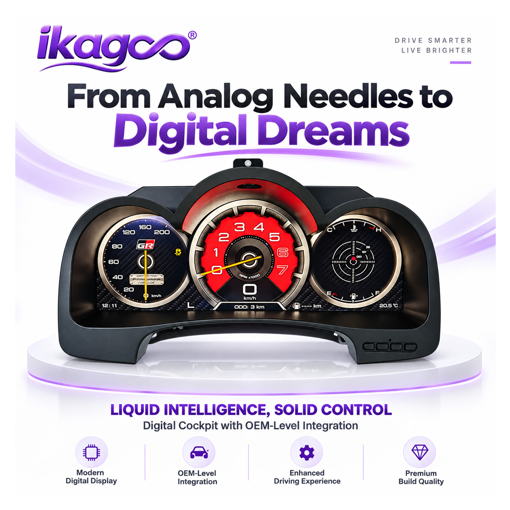 Toyota Hilux Digital Instrument Cluster product display and feature overview