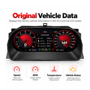vw caddy digital cluster trip fuel data