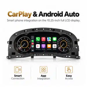 vw golf sportsvan digital cluster carplay android auto