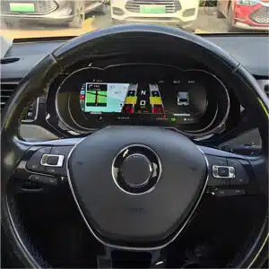 vw golf sportsvan digital cluster installed navigation