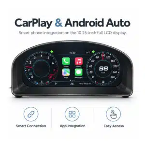 vw touran digital cluster carplay android auto