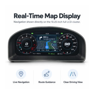 vw touran digital cluster map navigation display