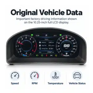 vw touran digital cluster trip fuel data