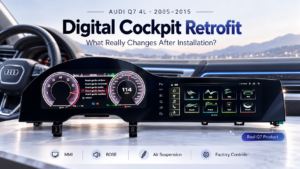 Audi Q7 4L Digital Cockpit Retrofit – Original Dashboard Versus Installed iKAGOO Digital Cockpit
