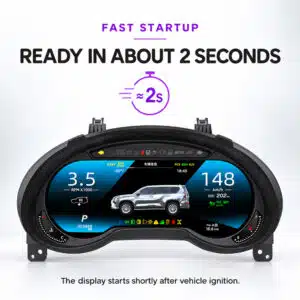 Promotional startup interface image showing Lexus GX digital cluster display