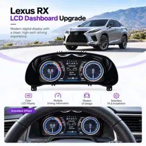 Lexus RX digital instrument cluster dashboard upgrade preview