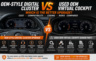 Best Digital Cluster Upgrade: OEM-Style vs Used OEM Virtual Cockpit