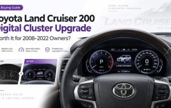 Toyota Land Cruiser 200 Series digital cluster upgrade installed in LC200 J200 dashboard
