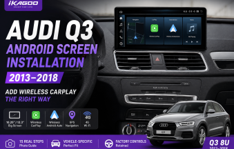 Audi Q3 2013-2018 Android screen installation