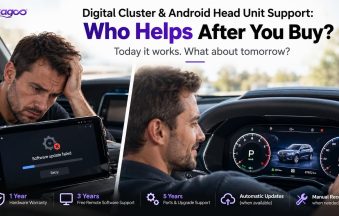 Long-Term Car Electronics Support buyer comparison of six real customer chat cases and iKAGOO 1-year hardware 3-year software 5-year parts support